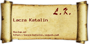 Lacza Katalin névjegykártya